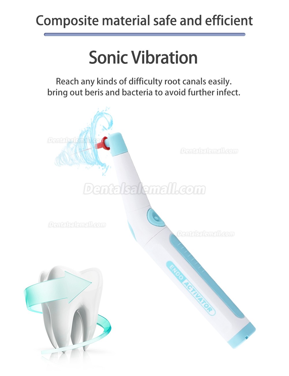 Dental Ergonomic Cordless Endodontic Ultrasonic Endo Activator Endoactivator Root Canal Irrigator Handpiece